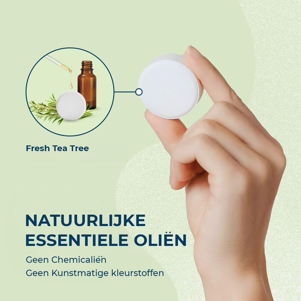 Erfrischen und beleben Sie sich mit der frischen Teebaummischung.